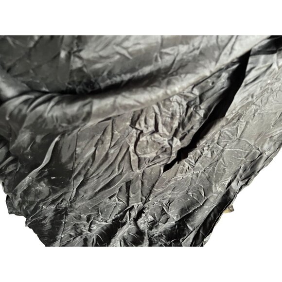 Zara Basic Silver Wool Blend 3/4 Long Blazer Sz Medium Womens Bow Back - Picture 13 of 13